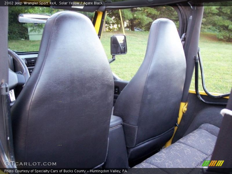 Solar Yellow / Agate Black 2002 Jeep Wrangler Sport 4x4