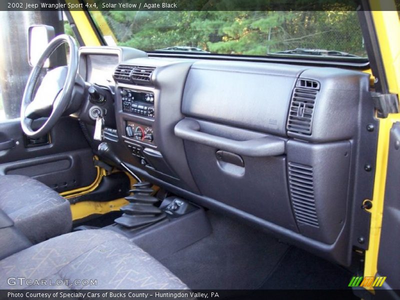 Solar Yellow / Agate Black 2002 Jeep Wrangler Sport 4x4