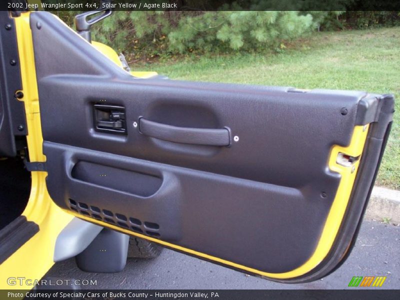 Solar Yellow / Agate Black 2002 Jeep Wrangler Sport 4x4