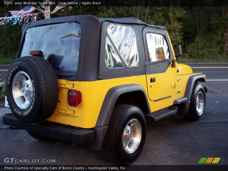 Solar Yellow / Agate Black 2002 Jeep Wrangler Sport 4x4