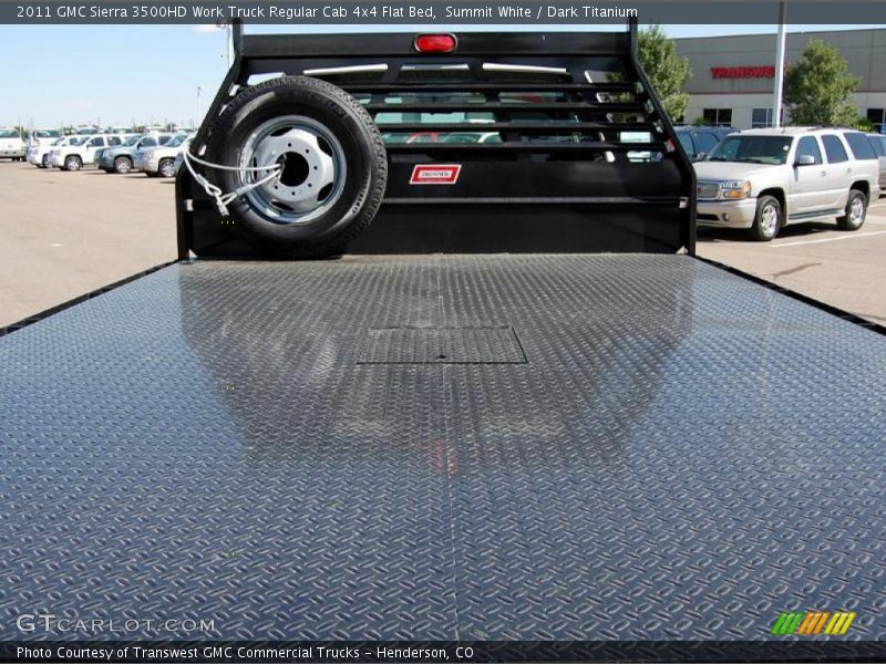 Summit White / Dark Titanium 2011 GMC Sierra 3500HD Work Truck Regular Cab 4x4 Flat Bed