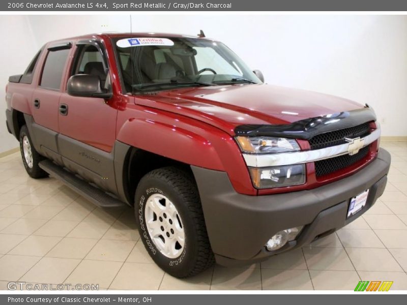 Sport Red Metallic / Gray/Dark Charcoal 2006 Chevrolet Avalanche LS 4x4
