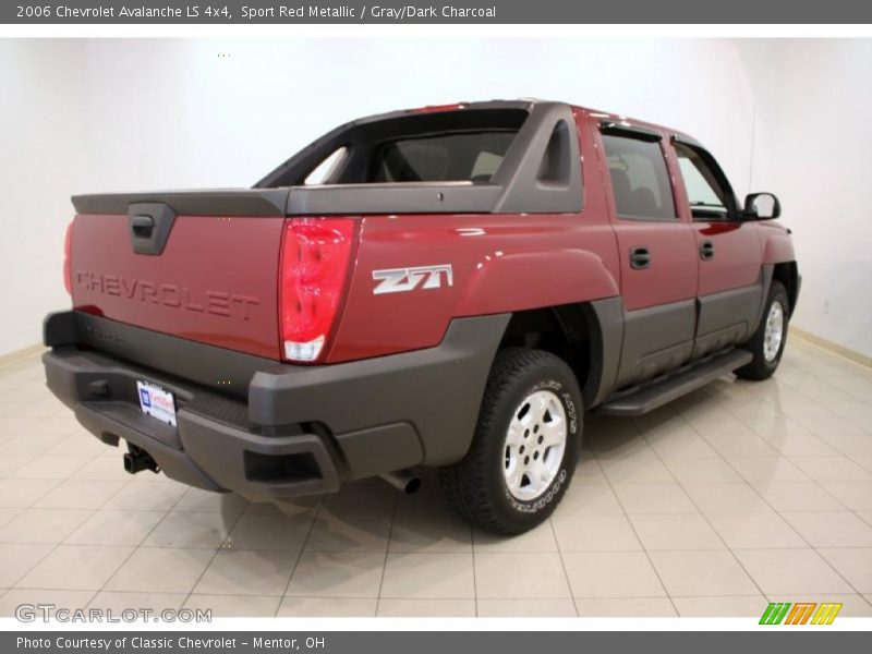 Sport Red Metallic / Gray/Dark Charcoal 2006 Chevrolet Avalanche LS 4x4