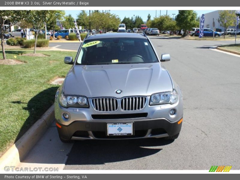 Silver Grey Metallic / Beige 2008 BMW X3 3.0si