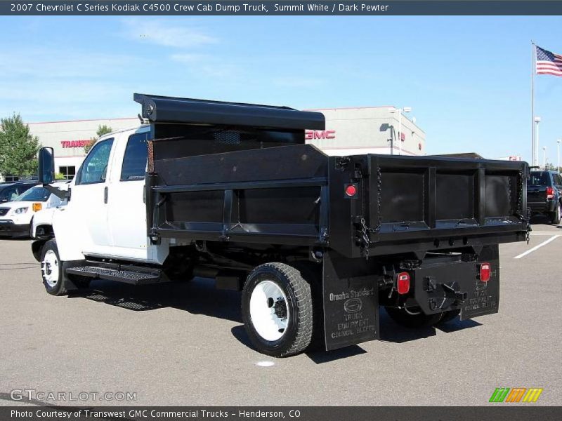 Summit White / Dark Pewter 2007 Chevrolet C Series Kodiak C4500 Crew Cab Dump Truck