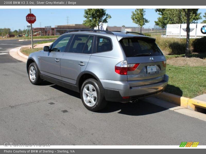 Silver Grey Metallic / Beige 2008 BMW X3 3.0si