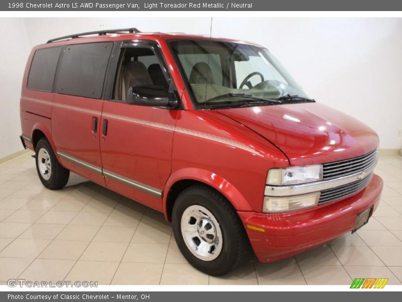 Light Toreador Red Metallic / Neutral 1998 Chevrolet Astro LS AWD Passenger Van