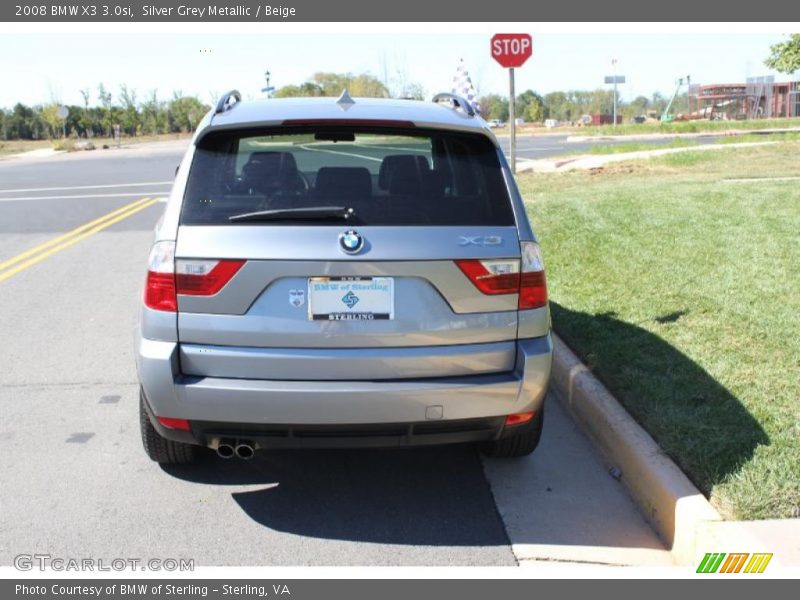 Silver Grey Metallic / Beige 2008 BMW X3 3.0si