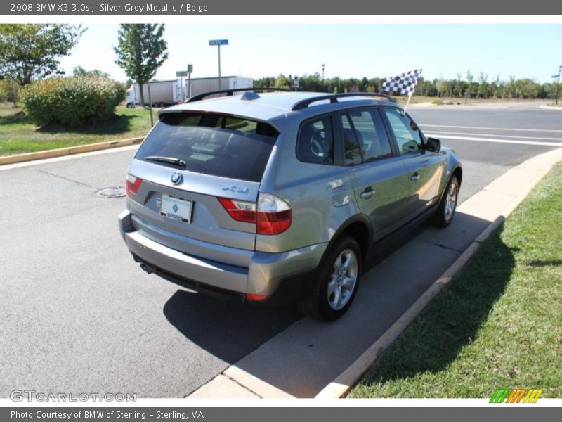 Silver Grey Metallic / Beige 2008 BMW X3 3.0si