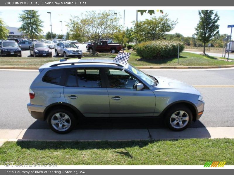 Silver Grey Metallic / Beige 2008 BMW X3 3.0si