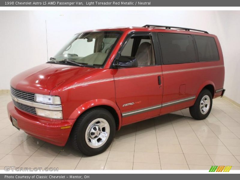 Light Toreador Red Metallic / Neutral 1998 Chevrolet Astro LS AWD Passenger Van