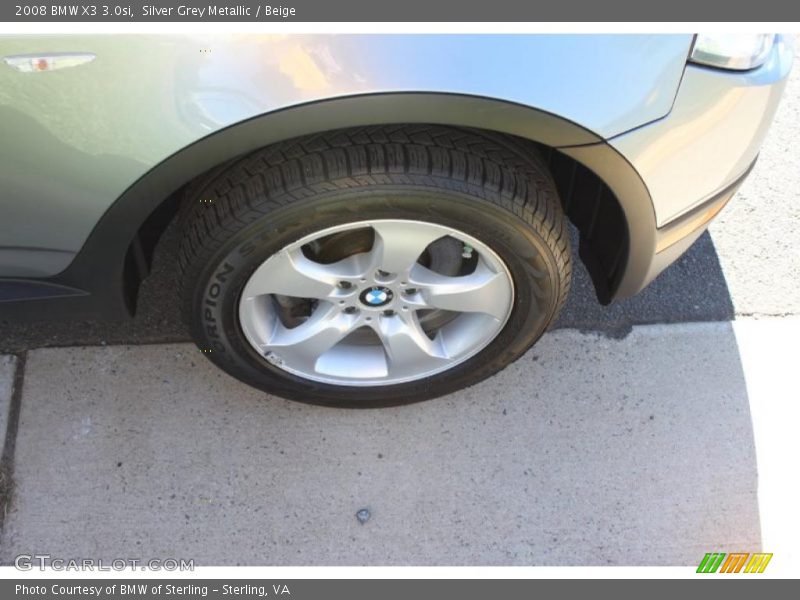 Silver Grey Metallic / Beige 2008 BMW X3 3.0si