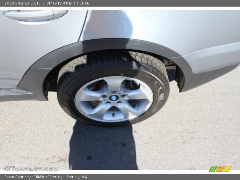Silver Grey Metallic / Beige 2008 BMW X3 3.0si