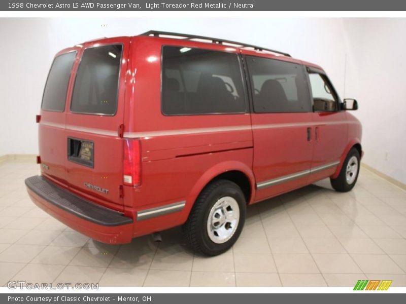 Light Toreador Red Metallic / Neutral 1998 Chevrolet Astro LS AWD Passenger Van