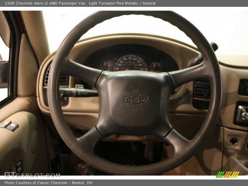 Light Toreador Red Metallic / Neutral 1998 Chevrolet Astro LS AWD Passenger Van
