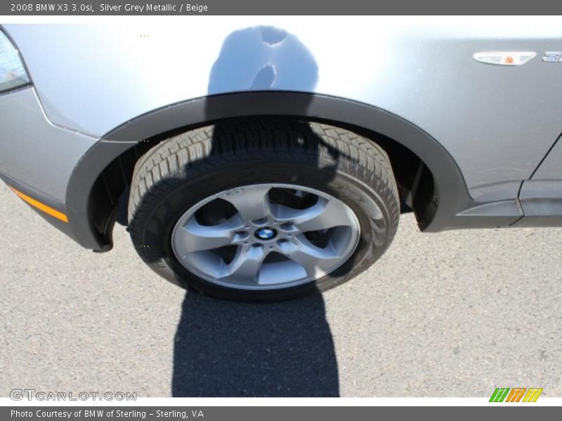 Silver Grey Metallic / Beige 2008 BMW X3 3.0si