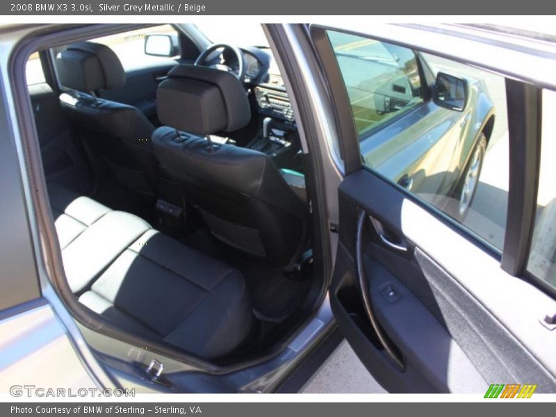 Silver Grey Metallic / Beige 2008 BMW X3 3.0si