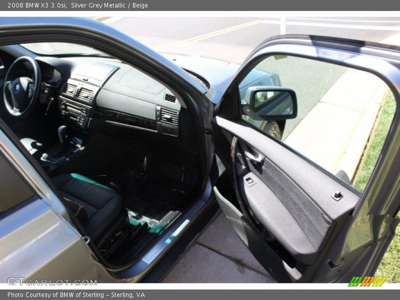 Silver Grey Metallic / Beige 2008 BMW X3 3.0si