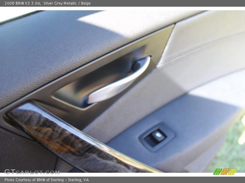 Silver Grey Metallic / Beige 2008 BMW X3 3.0si