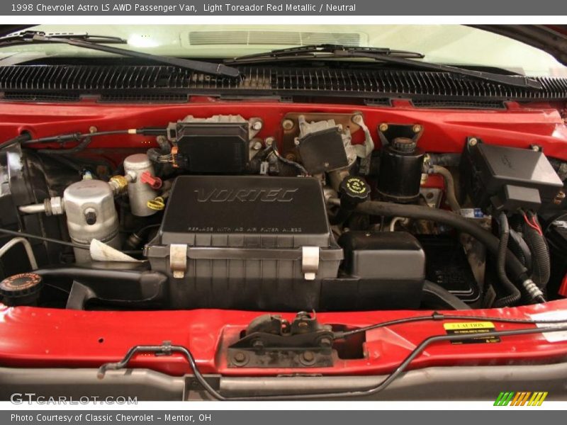 Light Toreador Red Metallic / Neutral 1998 Chevrolet Astro LS AWD Passenger Van