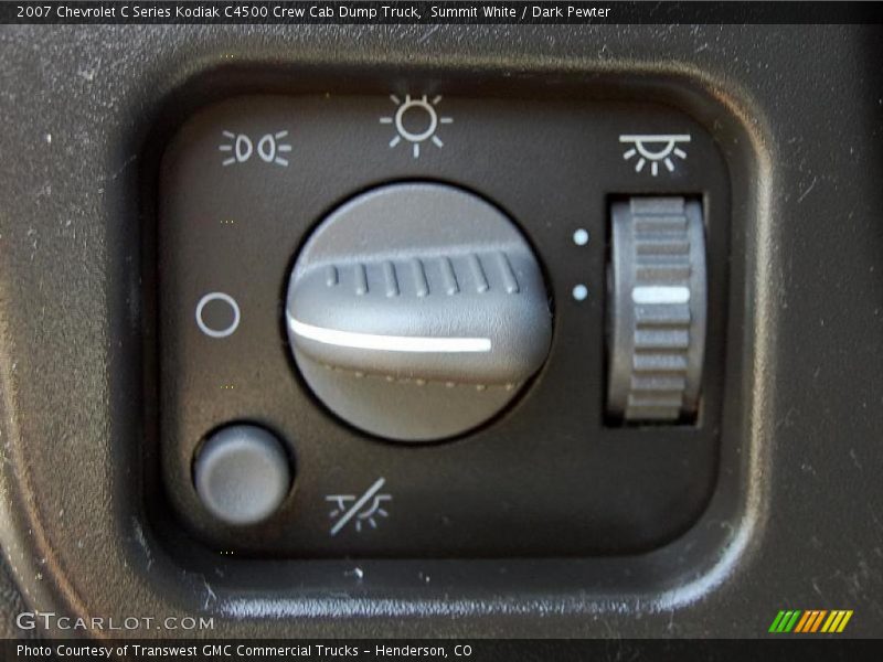 Summit White / Dark Pewter 2007 Chevrolet C Series Kodiak C4500 Crew Cab Dump Truck