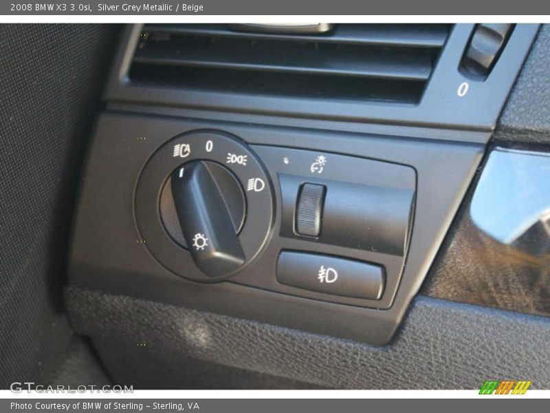 Silver Grey Metallic / Beige 2008 BMW X3 3.0si