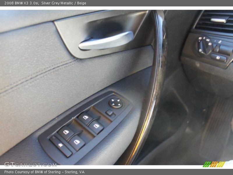 Silver Grey Metallic / Beige 2008 BMW X3 3.0si