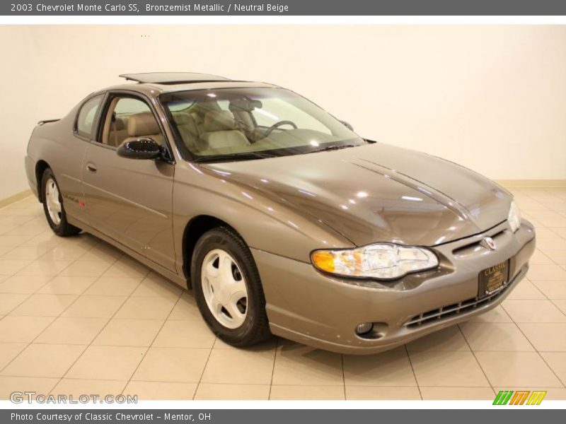 Bronzemist Metallic / Neutral Beige 2003 Chevrolet Monte Carlo SS