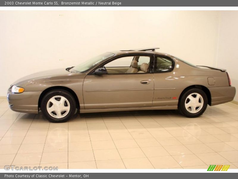 Bronzemist Metallic / Neutral Beige 2003 Chevrolet Monte Carlo SS