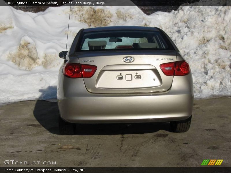 Laguna Sand Beige / Beige 2007 Hyundai Elantra SE Sedan