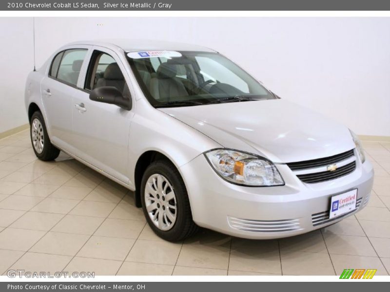 Silver Ice Metallic / Gray 2010 Chevrolet Cobalt LS Sedan