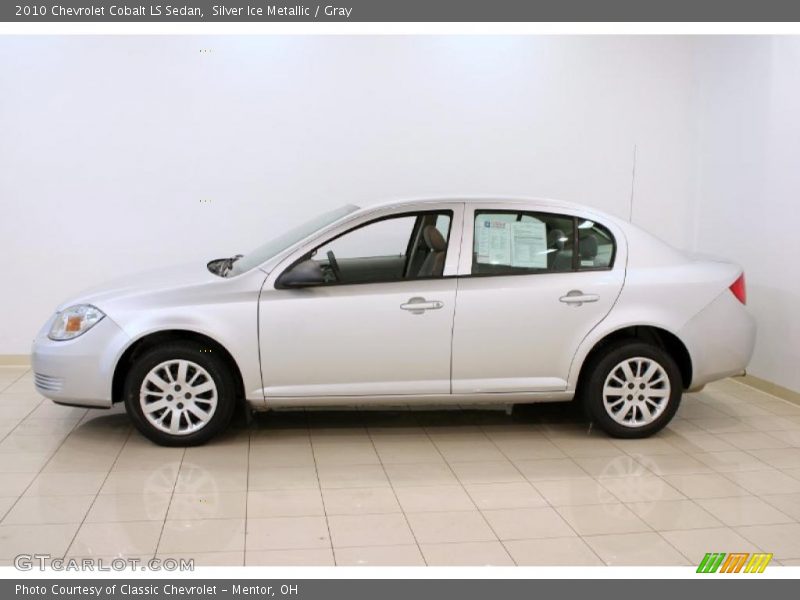 Silver Ice Metallic / Gray 2010 Chevrolet Cobalt LS Sedan