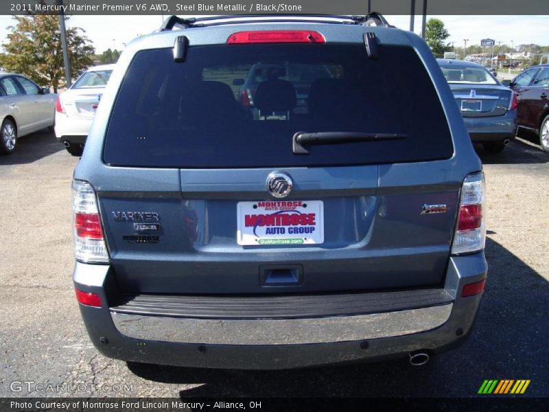 Steel Blue Metallic / Black/Stone 2011 Mercury Mariner Premier V6 AWD