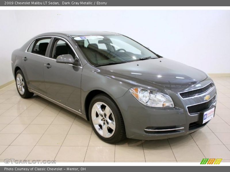 Dark Gray Metallic / Ebony 2009 Chevrolet Malibu LT Sedan
