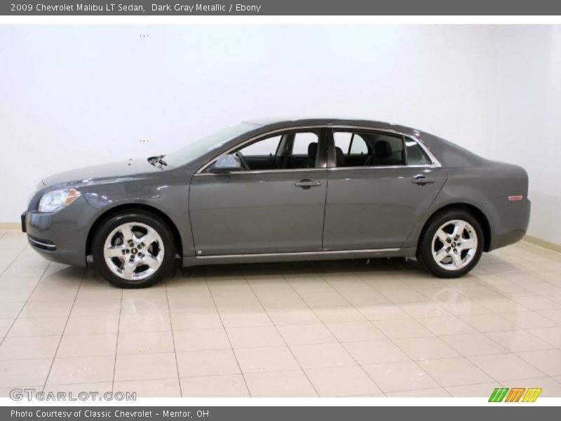 Dark Gray Metallic / Ebony 2009 Chevrolet Malibu LT Sedan