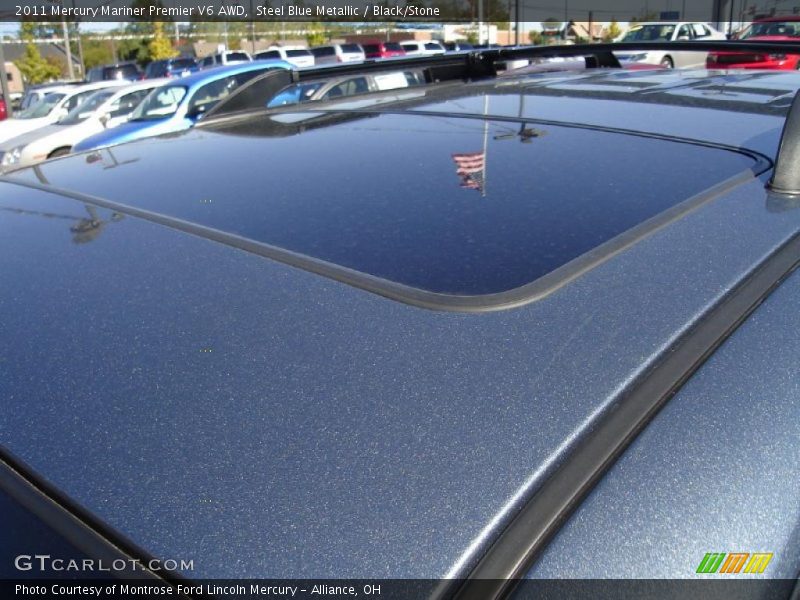 Steel Blue Metallic / Black/Stone 2011 Mercury Mariner Premier V6 AWD