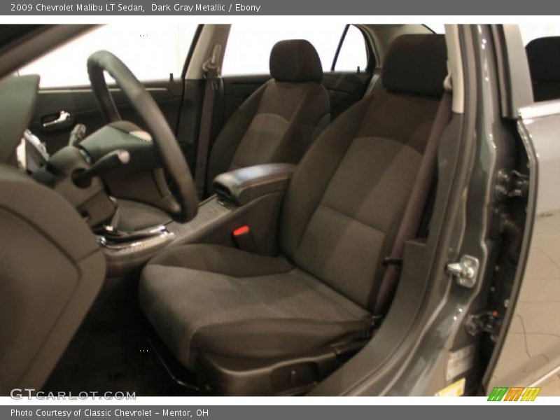 Dark Gray Metallic / Ebony 2009 Chevrolet Malibu LT Sedan
