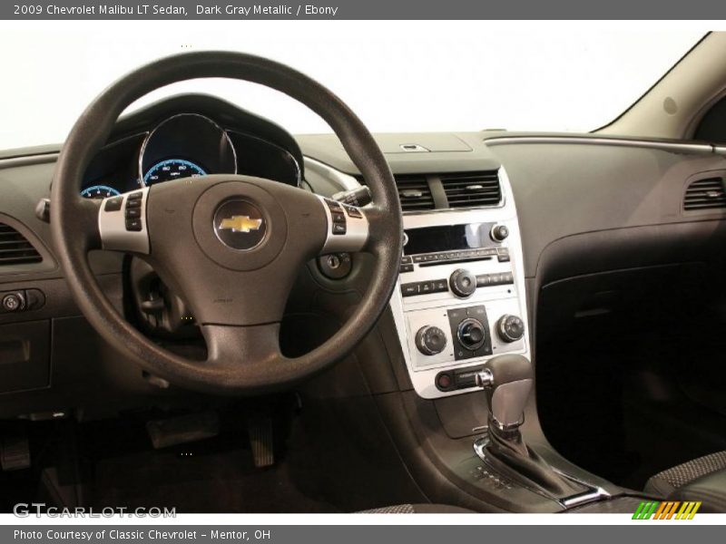 Dark Gray Metallic / Ebony 2009 Chevrolet Malibu LT Sedan