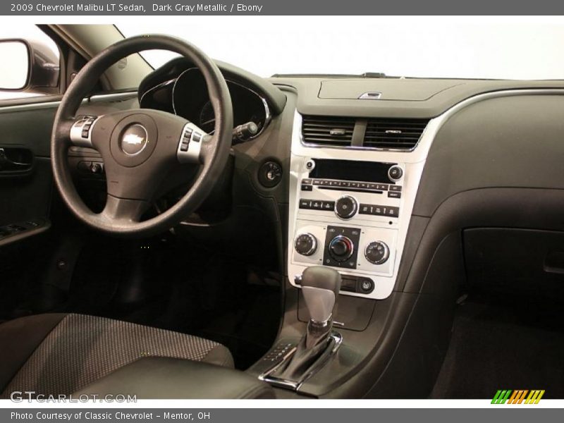 Dark Gray Metallic / Ebony 2009 Chevrolet Malibu LT Sedan