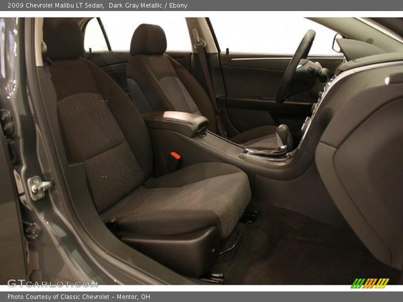 Dark Gray Metallic / Ebony 2009 Chevrolet Malibu LT Sedan