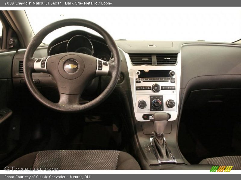 Dark Gray Metallic / Ebony 2009 Chevrolet Malibu LT Sedan