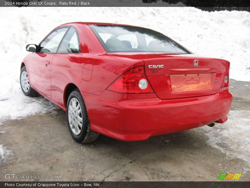 Rally Red / Black 2004 Honda Civic LX Coupe