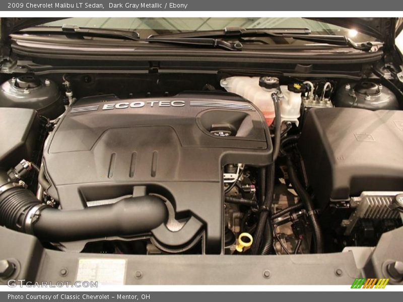 Dark Gray Metallic / Ebony 2009 Chevrolet Malibu LT Sedan