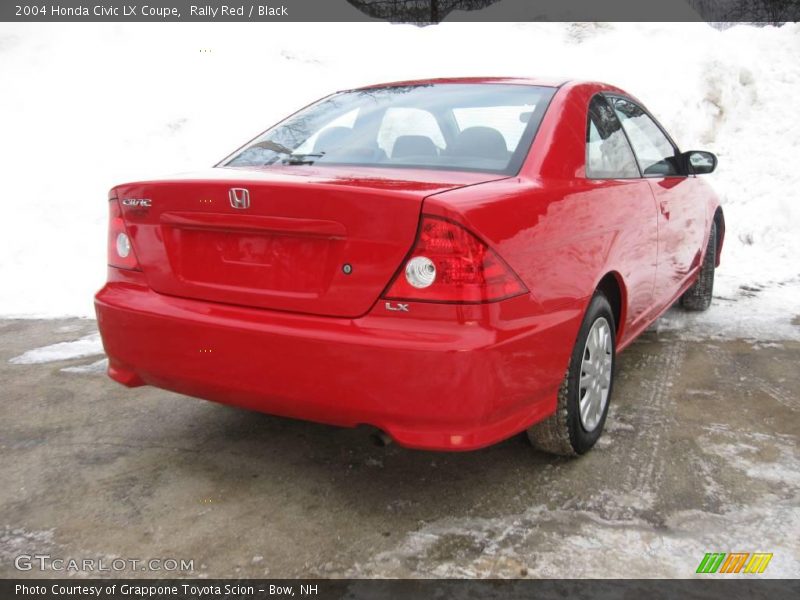 Rally Red / Black 2004 Honda Civic LX Coupe