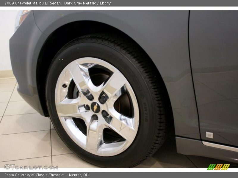 Dark Gray Metallic / Ebony 2009 Chevrolet Malibu LT Sedan