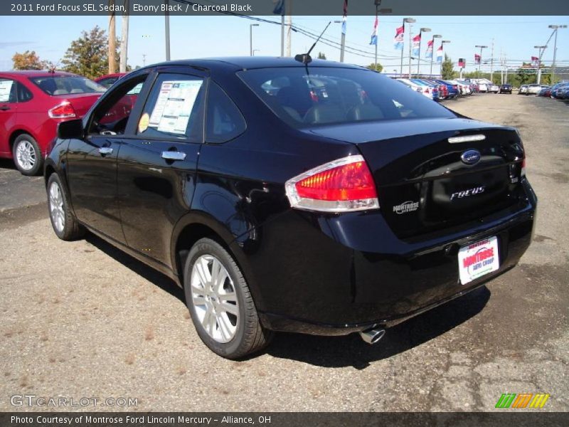 Ebony Black / Charcoal Black 2011 Ford Focus SEL Sedan