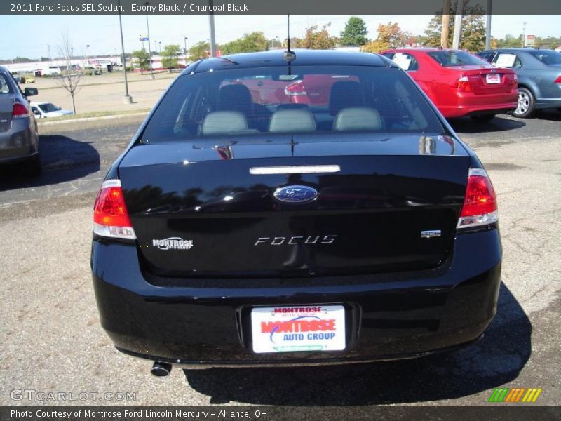 Ebony Black / Charcoal Black 2011 Ford Focus SEL Sedan