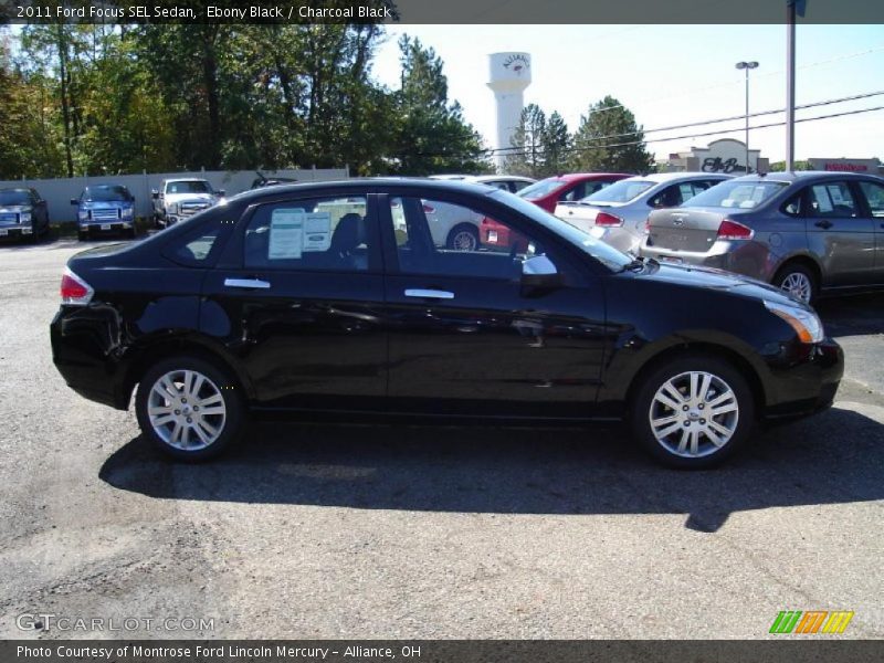 Ebony Black / Charcoal Black 2011 Ford Focus SEL Sedan