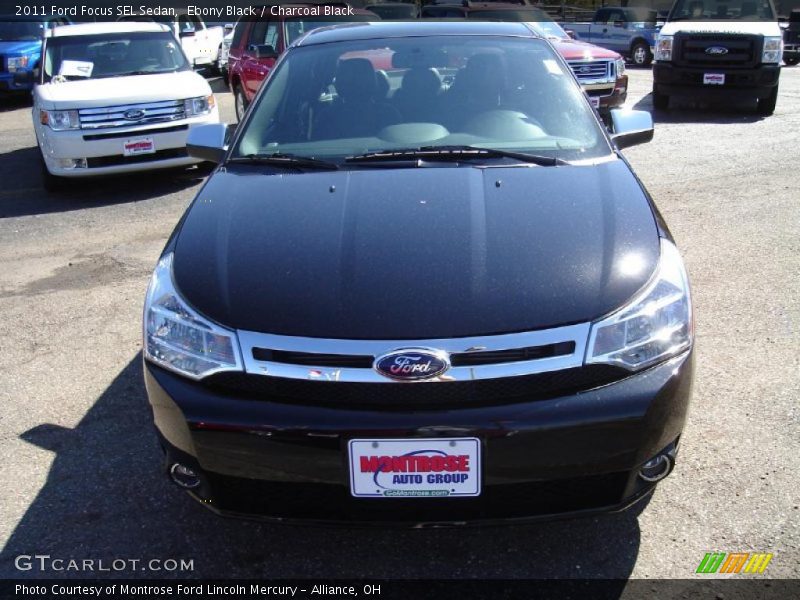 Ebony Black / Charcoal Black 2011 Ford Focus SEL Sedan