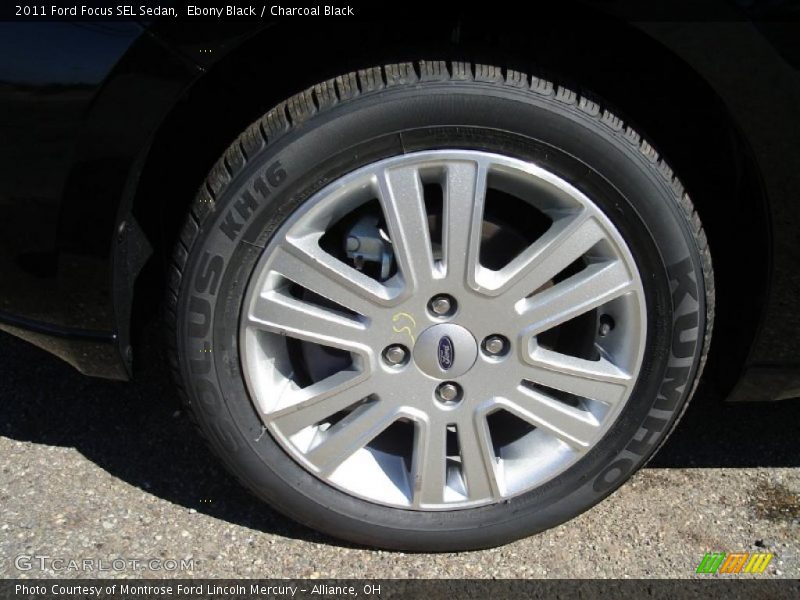Ebony Black / Charcoal Black 2011 Ford Focus SEL Sedan